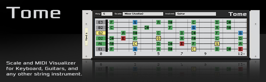 Tome Scale and MIDI Visualizer